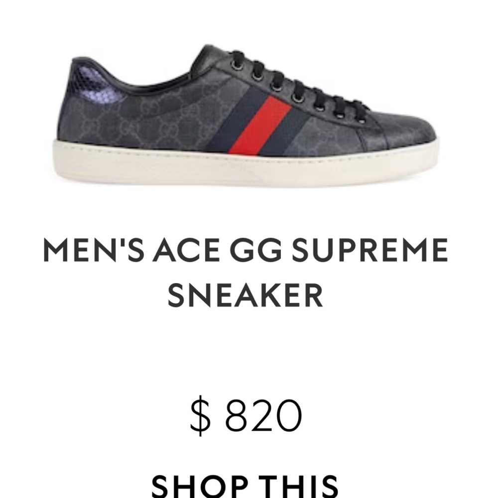 GUCCI men’s sneaker
